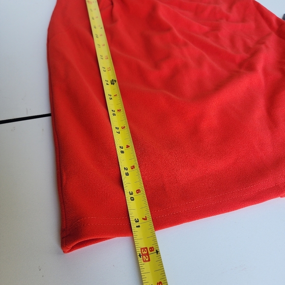NWT Lulus Orange One-Shoulder Streap Bodycon Mini Dress Knot Detail Stretch S - Picture 6 of 13